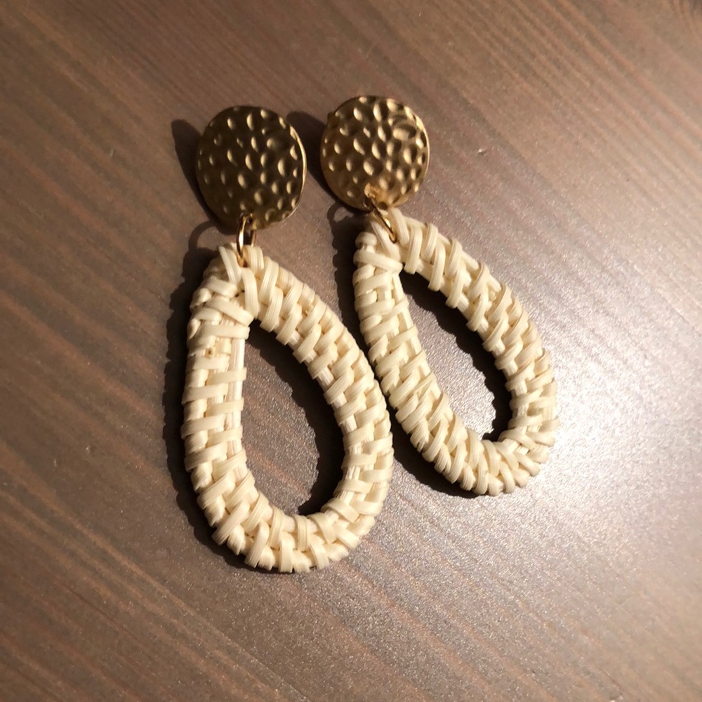 NIP Wicker Earrings